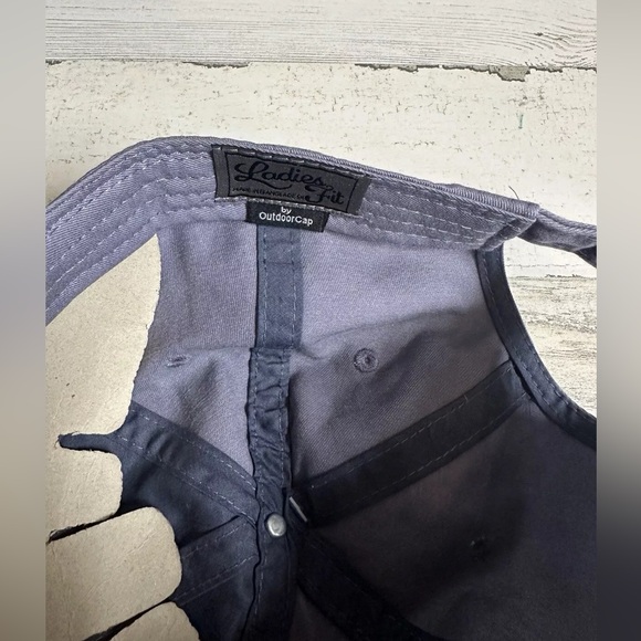 Farm Girl Distressed Strap Back Adjustable Baseball Hat Cap Dusty Blue New! - Picture 4 of 4